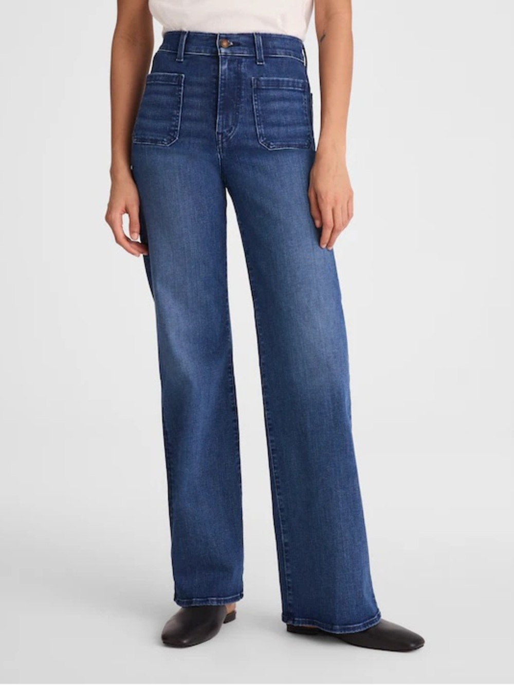Madewell The Petite Emmy Wide-Leg Jean Size 25P